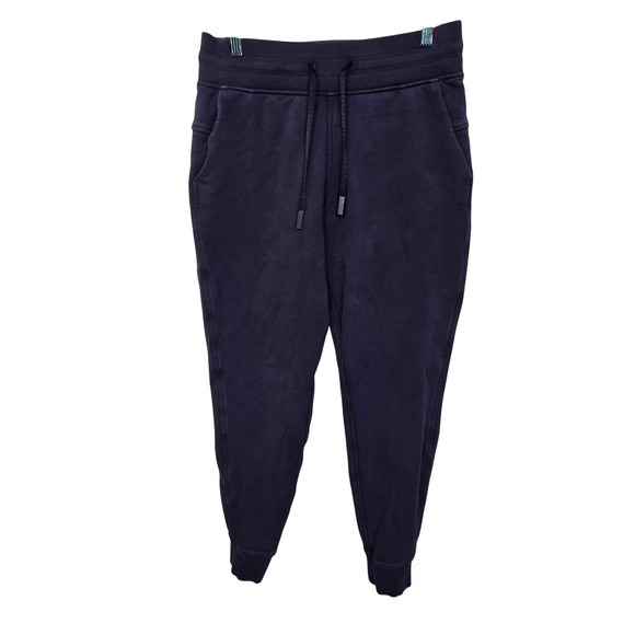 Lululemon Pants - Lululemon Warm‎ Down Joggers Womens 6 Navy Blue Sweatpants